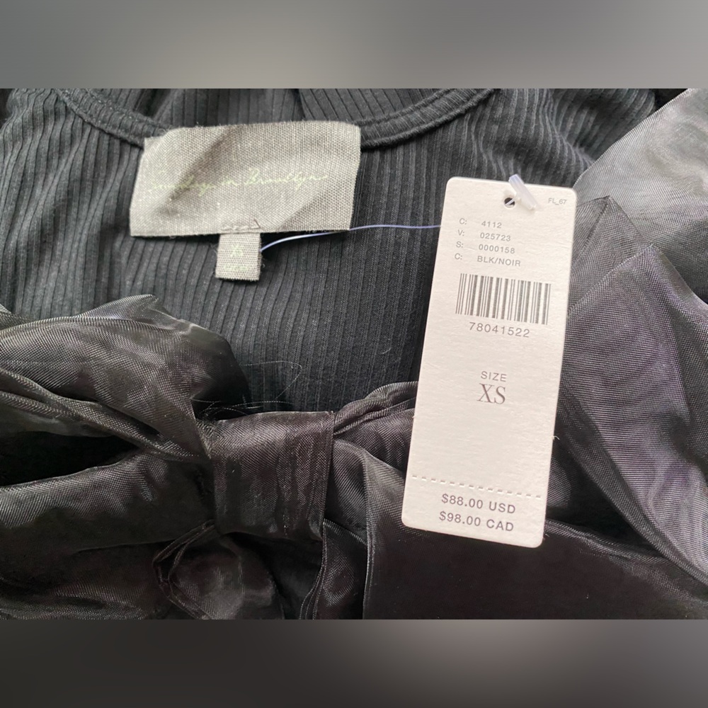 Anthropologie Black Bow Blouse - Picture 10 of 11